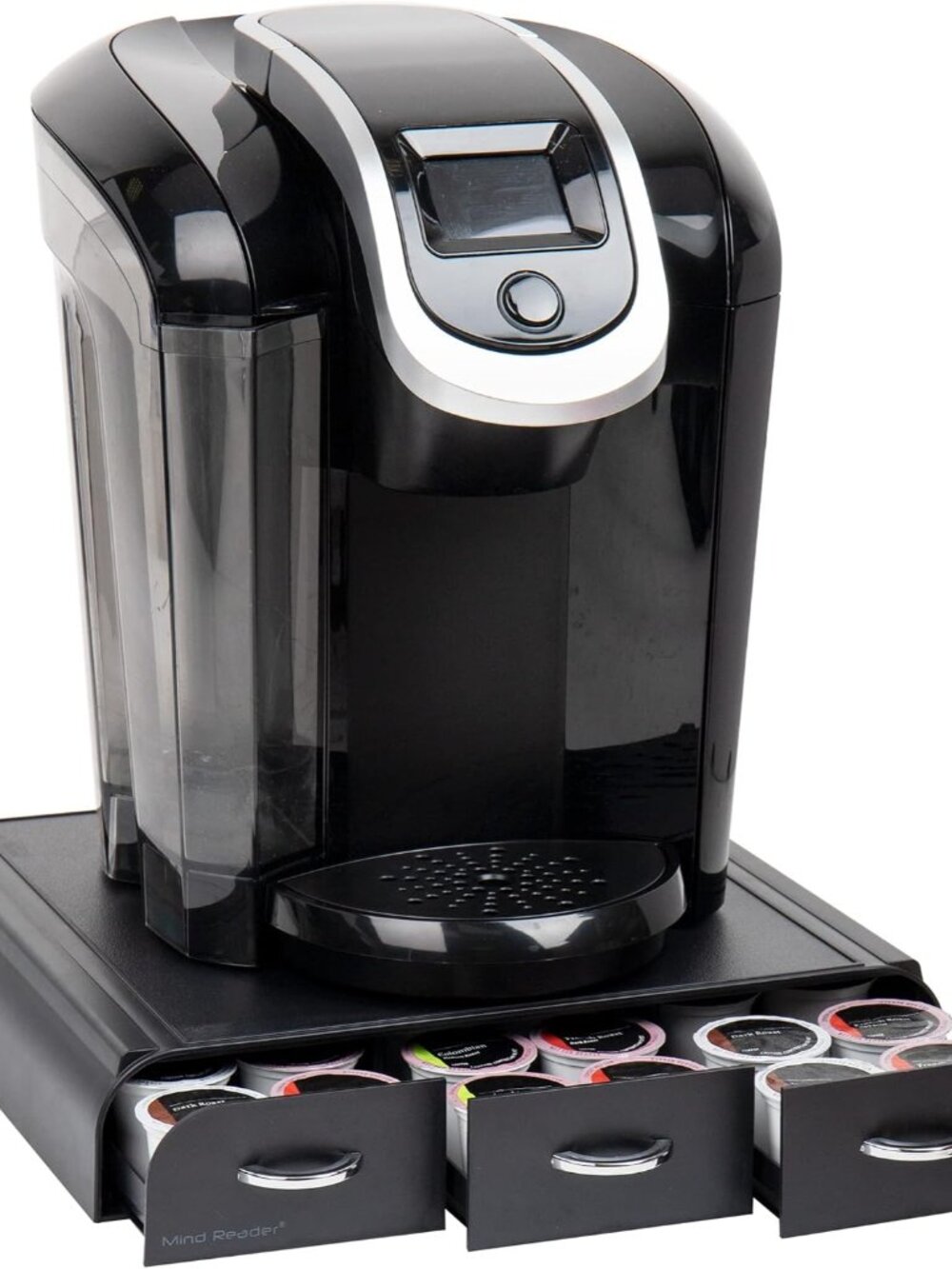 Single Serve Coffee Pod Organizer with 3 Drawers, 36 Pod Capacity, Countertop Co
